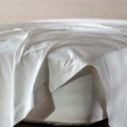 Rackhams White Supima Cotton 1000 Thread Count Flat Sheet - Emperor