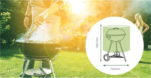 Rackhams Home and Garden Water Resistant Medium Kettle BBQ Cover
