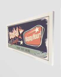 Rackhams Personalised Cocktail Lounge Wall Art - Framed Print for Home Bars - thumbnail 3