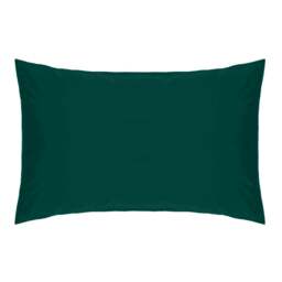Rackhams Easycare Percale Housewife Pillowcase - Forest - One Size - Forest - 50% Cotton/50% Polyester - thumbnail 2