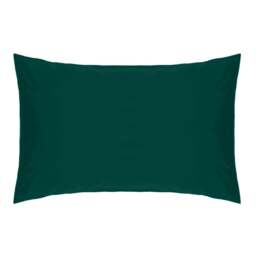 Rackhams Easycare Percale Housewife Pillowcase - Forest - One Size - Forest - 50% Cotton/50% Polyester - thumbnail 1