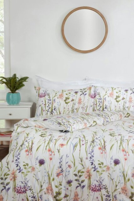 Rackhams Cheshire Floral Duvet Cover Bedding Set - Multi - Double - image 1