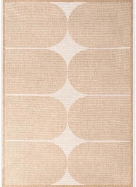 Rackhams Reversible Beige Indoor-Outdoor Rug - 120X170 cm - image 1