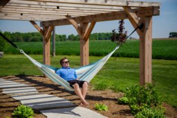 Rackhams Brazilian Sunbrella Double Hammock - Gateway Mist - thumbnail 2