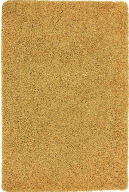 Rackhams Washable Ochre Shaggy Rug - 60X100 cm