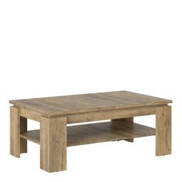 Rackhams Rapallo Large Coffee Table in Chestnut and Matera Grey - Chestnut Brown and Grey - Brown - 67 - thumbnail 1