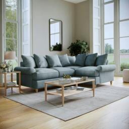 Rackhams Brentwood Right Hand Corner Sofa - Soft Pink - thumbnail 2
