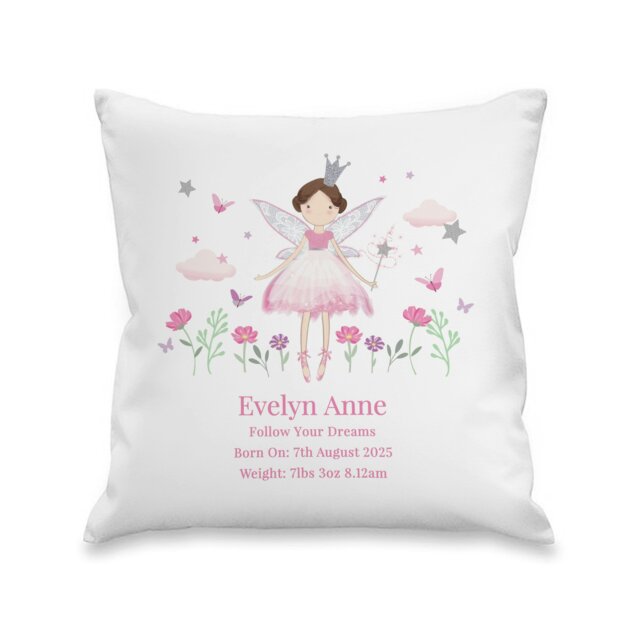 Rackhams Personalised Fairy Princess Cushion - image 1