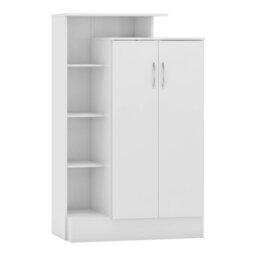 Rackhams Nevada Petite Open Shelf Wardrobe - White Gloss - thumbnail 5