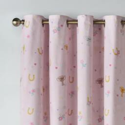 Rackhams Happy Horses Fully Reversible Eyelet Curtains Cream - 66 x 72 Inch - Cream - thumbnail 4