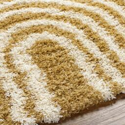 Rackhams Urban Shag-Modern Camel Ivory Brown Cream Soft Plush Pile Rug - 160 x 220 cm - thumbnail 3