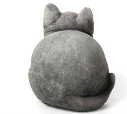 Rackhams Cute Fat Cat Solid Stone Garden Ornament - thumbnail 3