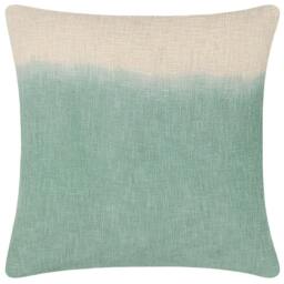 Rackhams Mizu Dip Dye Square Cushion Cover - Eucalyptus - 50cm x 50cm - Eucalyptus - 100% Cotton