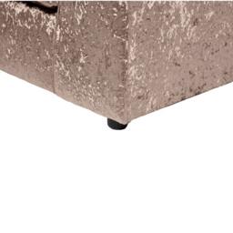 Rackhams Dylan Crushed Velvet 3+2 Seater Fabric Sofa in Mink - 3 Seater & 2 Seater Set - thumbnail 5