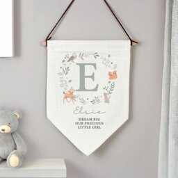 Rackhams Personalised New Baby Wall Art Banner - Cream - thumbnail 4