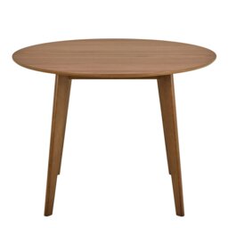 Rackhams Roxby Round Dining Table in Walnut 105x76cm - Walnut - No - Brown - thumbnail 2