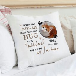 Rackhams Personalised Memorial Pet Photo Upload Cushion - thumbnail 4