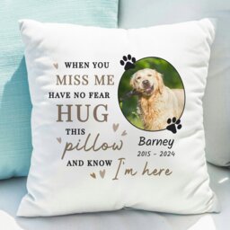 Rackhams Personalised Memorial Pet Photo Upload Cushion - thumbnail 2