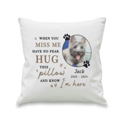 Rackhams Personalised Memorial Pet Photo Upload Cushion