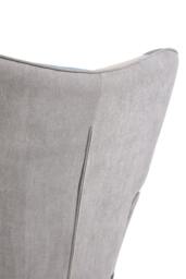 Rackhams Multicoloured Upholstered Wingback Armchair with Footstool - Blue - One Size - thumbnail 4