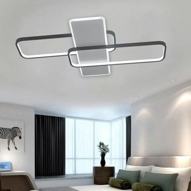 Rackhams Modern Rectangular LED Ceiling Light Flush Mount - 90*60