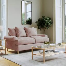 Rackhams Brentwood Medium Sofa - Soft Pink - thumbnail 1