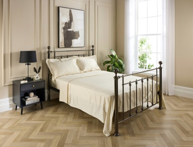 Rackhams 5 Star Flat Sheet - King - Cream