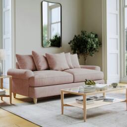 Rackhams Brentwood Large Sofa - Soft Pink - thumbnail 1