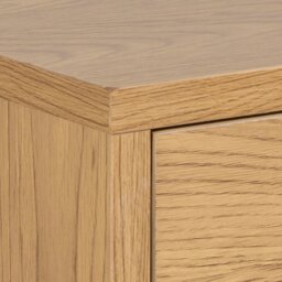 Rackhams Cholet Square Bedside Table with 1 Drawer in Oak - 1 - Brown - Manufactured wood - thumbnail 5