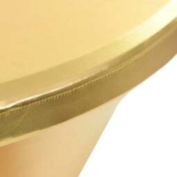 Rackhams 2 pcs Table Covers Stretch 80 cm Gold - 90% polyester and 10% elastane - thumbnail 3