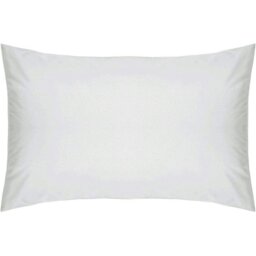Rackhams Housewife Pillowcase (Pack of 2) - Cloud Grey - 51cm x 76cm - Cloud Grey - 100% Cotton - thumbnail 2