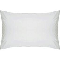 Rackhams Housewife Pillowcase (Pack of 2) - Cloud Grey - 51cm x 76cm - Cloud Grey - 100% Cotton - thumbnail 1