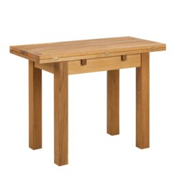 Rackhams Kenley Extending Dining Table in Oak 45-90cm - Brown - No - Brown