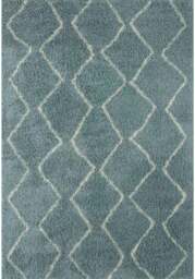 Rackhams Moroccan Duck Egg Blue Shaggy Rug - 850 - 60X110 cm - thumbnail 1