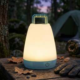 Rackhams Smart Touch Table Lamp Warm Soft Light Dual USB Power - 1 x - thumbnail 1