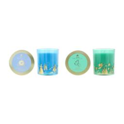 Rackhams Princess Scented Candle Gift Set 2×213g - Coral Blossom & Sea Salt,  Crystal Gardenia & Pumpkin - Candle - No - 213g