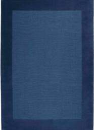 Rackhams Bordered Blue Rug – Handmade - 120X170 cm