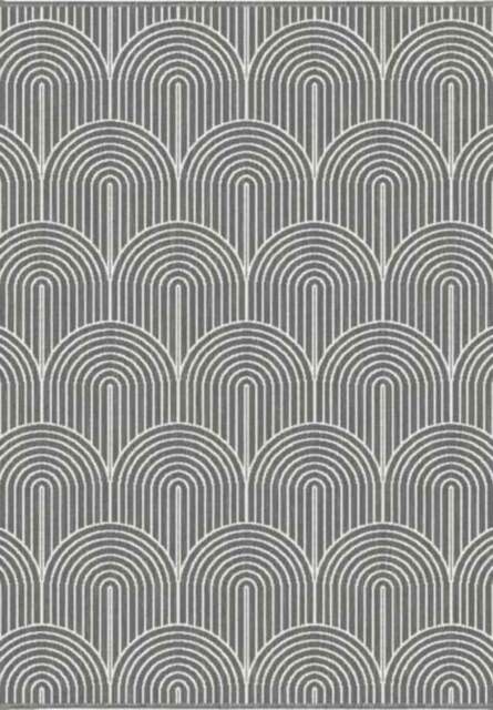 Rackhams Pangli Flatweave Reversible Grey Rug Indoor-Outdoor - 80X150 cm - image 1