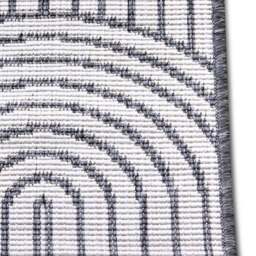Rackhams Pangli Flatweave Reversible Grey Rug Indoor-Outdoor - 80X150 cm - thumbnail 2