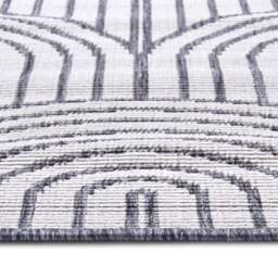 Rackhams Pangli Flatweave Reversible Grey Rug Indoor-Outdoor - 80X150 cm - thumbnail 4