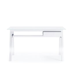 Rackhams Richmond Office Writing Desk in White - thumbnail 1