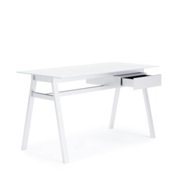 Rackhams Richmond Office Writing Desk in White - thumbnail 3