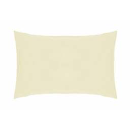 Rackhams Easycare Percale Housewife Pillowcase - Ivory - One Size - Ivory - 50% Cotton/50% Polyester - thumbnail 1