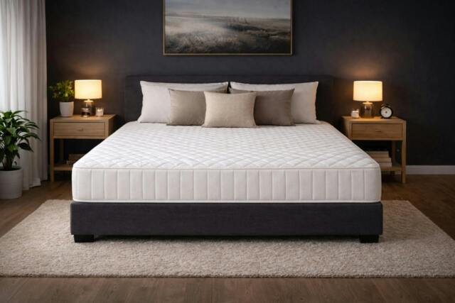 Rackhams Supportive Diamond Memory Foam Open Coil Sprung Mattress - Small Double - image 1