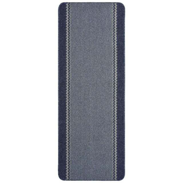 Rackhams Washable Bordered Blue Rug - 116Blu - 67X180 cm - image 1