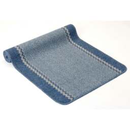 Rackhams Washable Bordered Blue Rug  - 116Blu - 67X180 cm - thumbnail 4