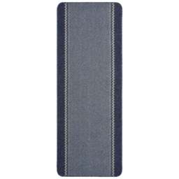 Rackhams Washable Bordered Blue Rug  - 116Blu - 67X180 cm - thumbnail 1