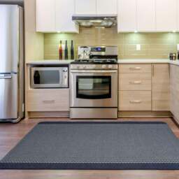Rackhams Washable Bordered Blue Rug  - 116Blu - 67X180 cm - thumbnail 6