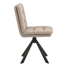 Rackhams Dean Beige Swivel Dining Chair Set of 2 - 1 - thumbnail 3