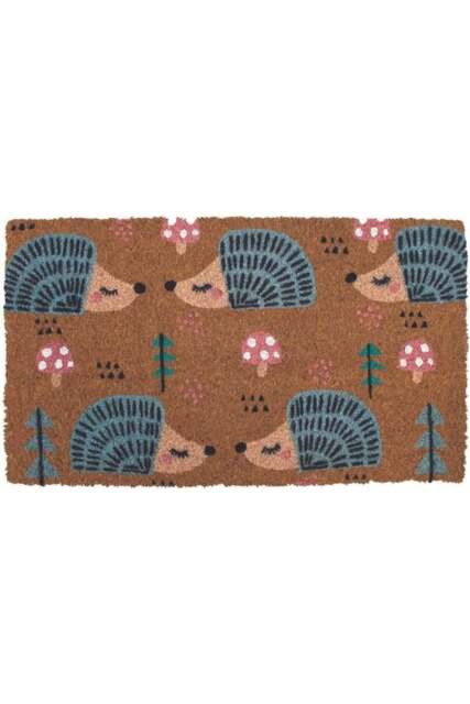 Rackhams Hedgehogs Coir Doormat Gainsborough 40x70 cm - image 1